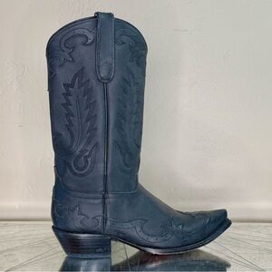 Caborca Black Leather Cowboy Boots – Size 8.5